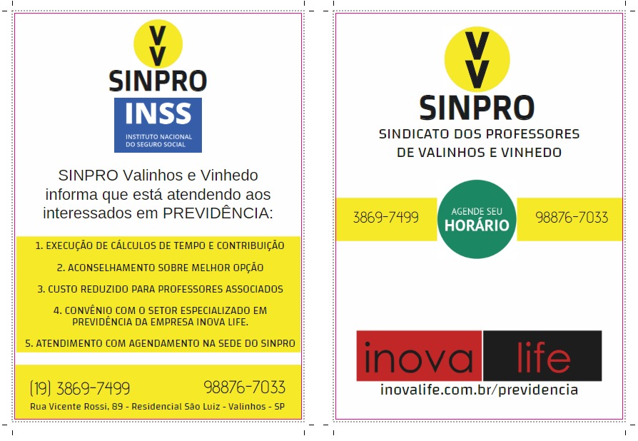 SINPRO Valinhos e Vinhedo